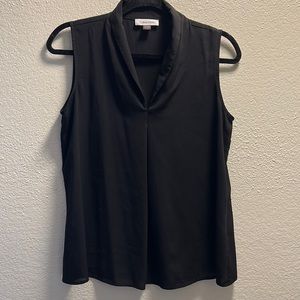 Calvin Klein Black Sleeveless Blouse